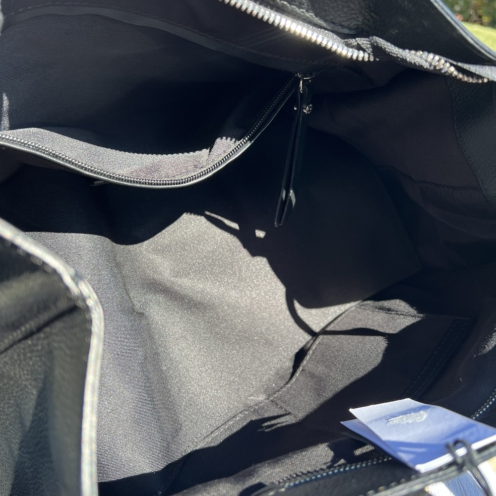 Gianni Chiarini Bag Borsa a Spalla Dorotea Black Leather Large Tote NWT w Flaw - Picture 6 of 8